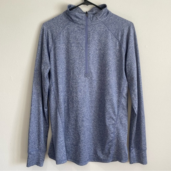 Iceburg Men’s Blue 1/4 Zip Running Athletic Pullover Jacket - Large - Picture 1 of 6